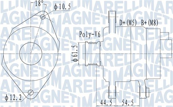 MAGNETI MARELLI Генератор 063731558010